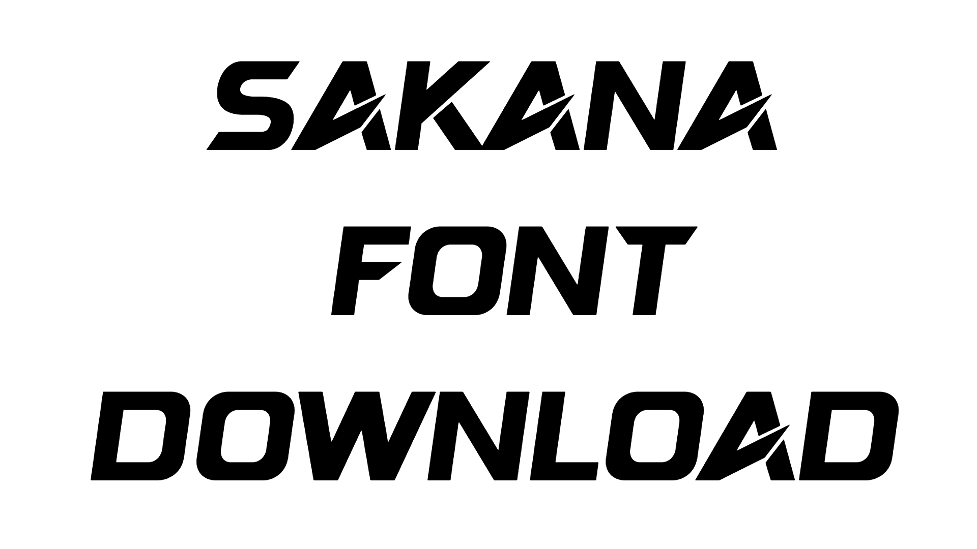 Sakana Font download