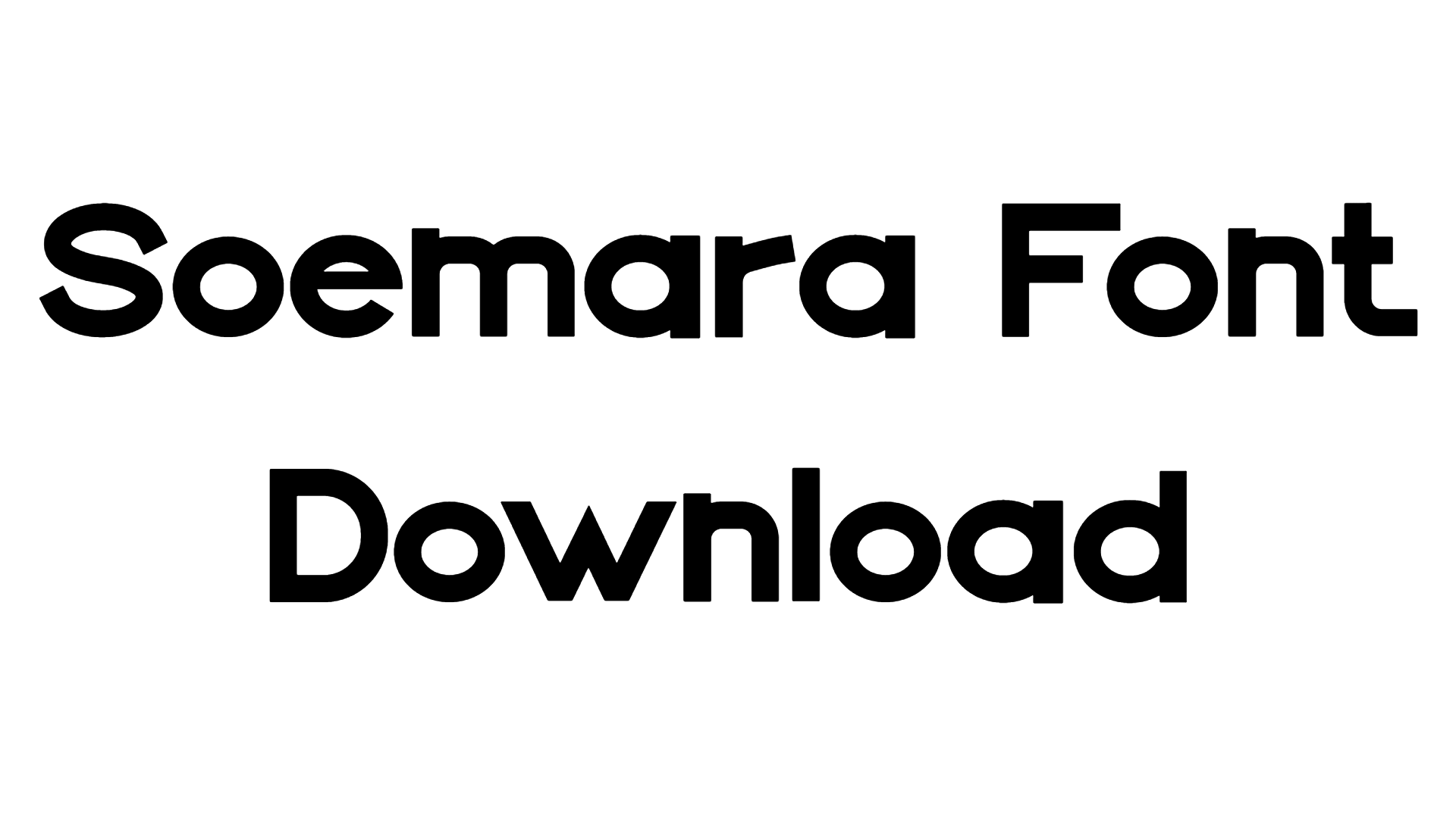 Soemara Font download