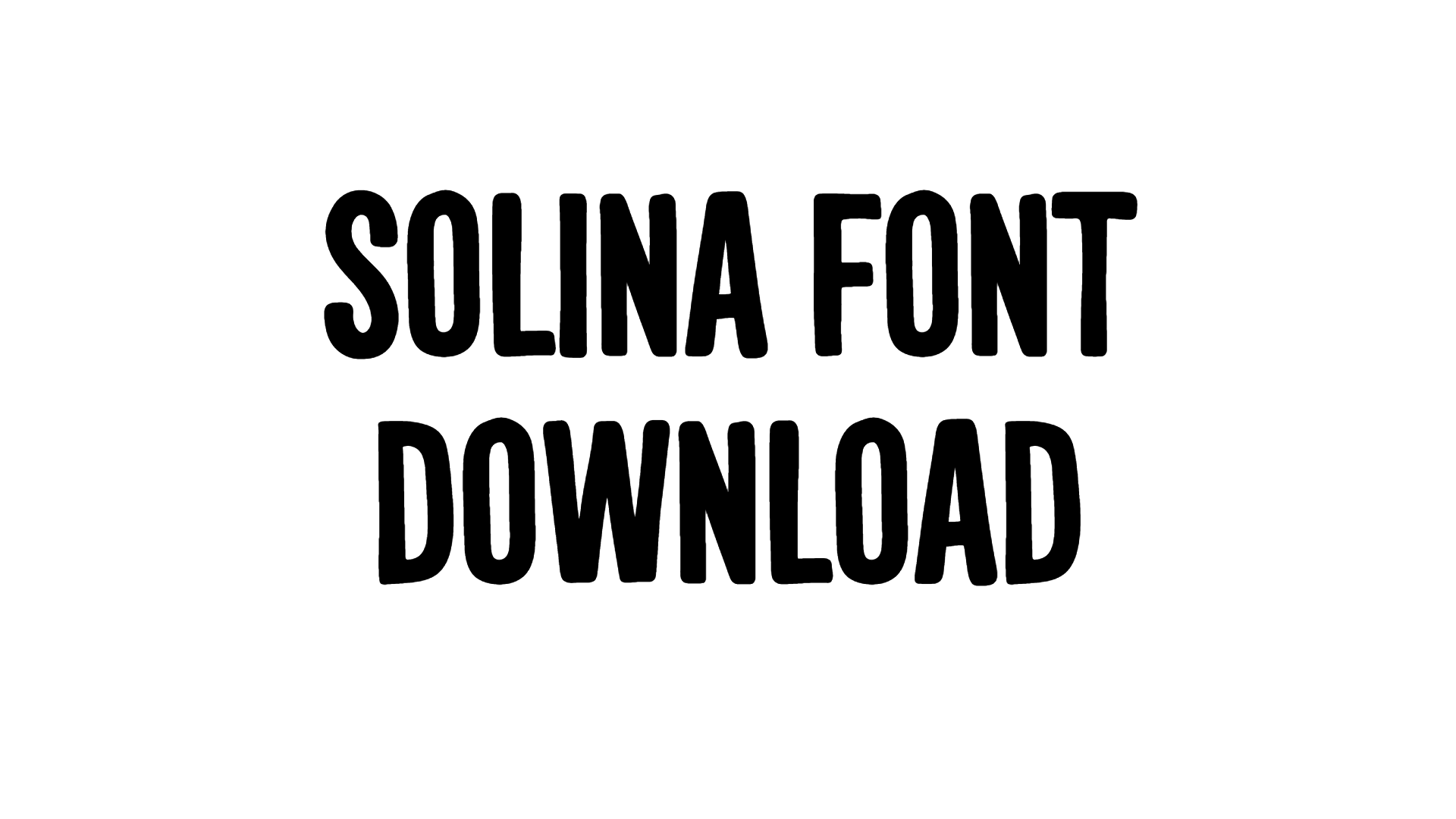 Solina Font download