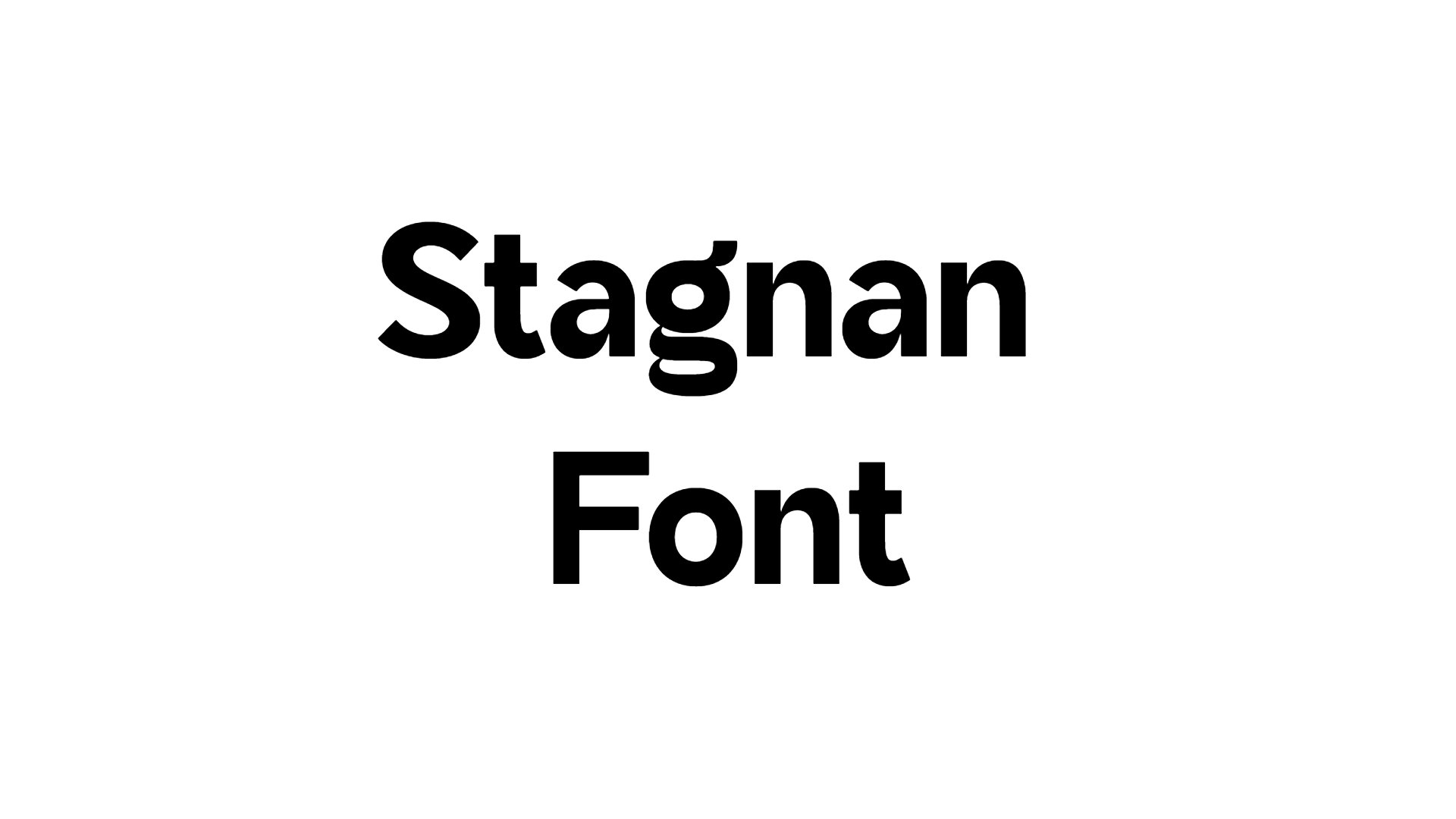 Stagnan Font Download