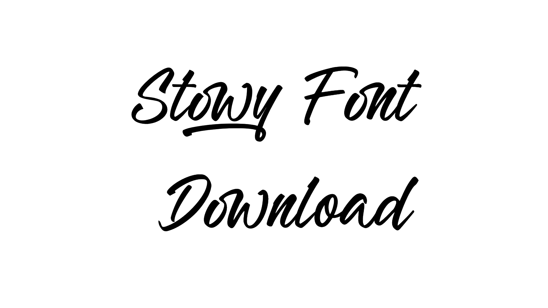 Stowy Font Download