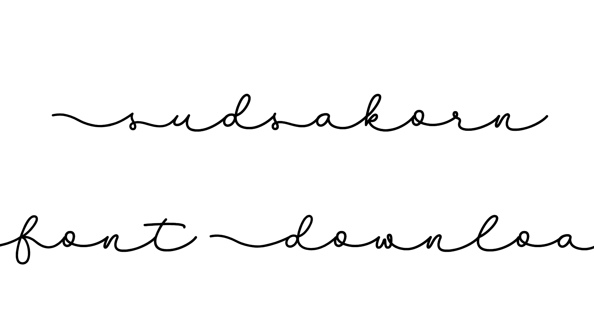 Sudsakorn Font Download