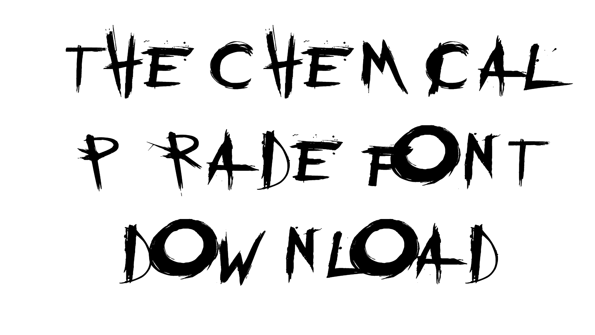 THE CHEMICAL PARADE FONT download