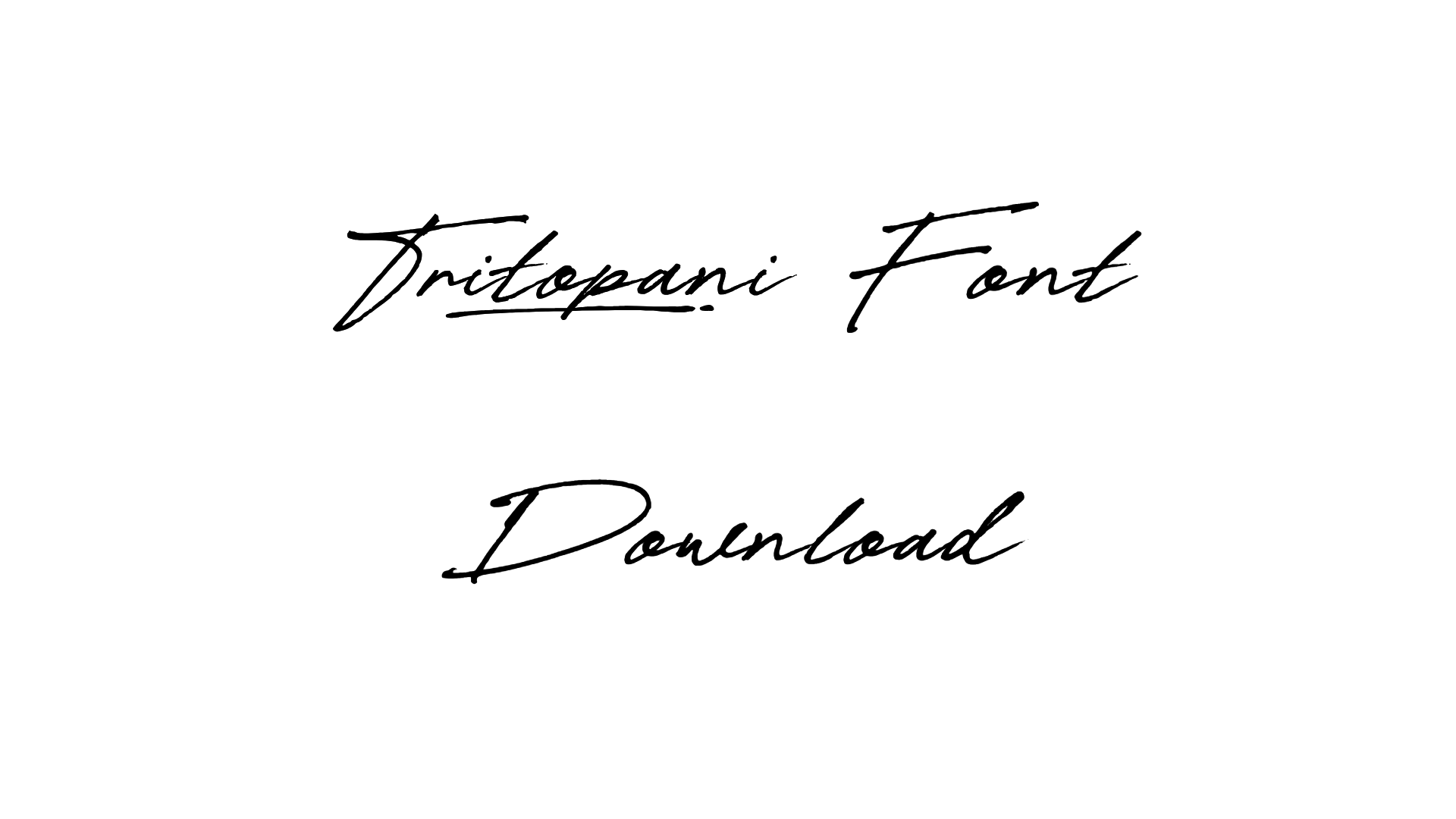 Tritopani Font download