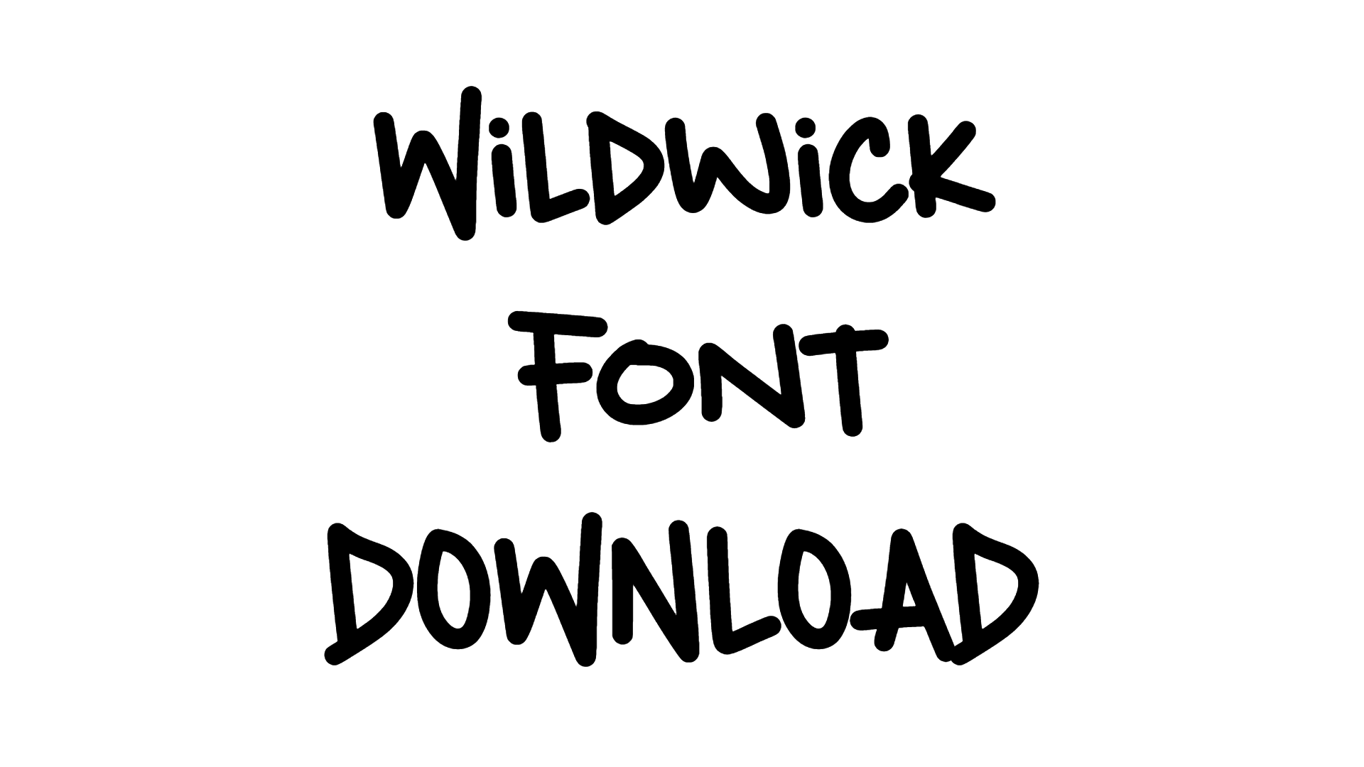 Wildwick font download