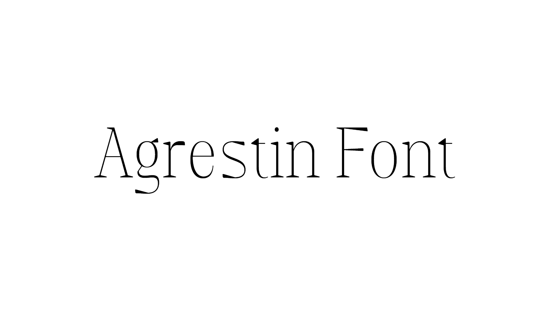 Agrestin Font
