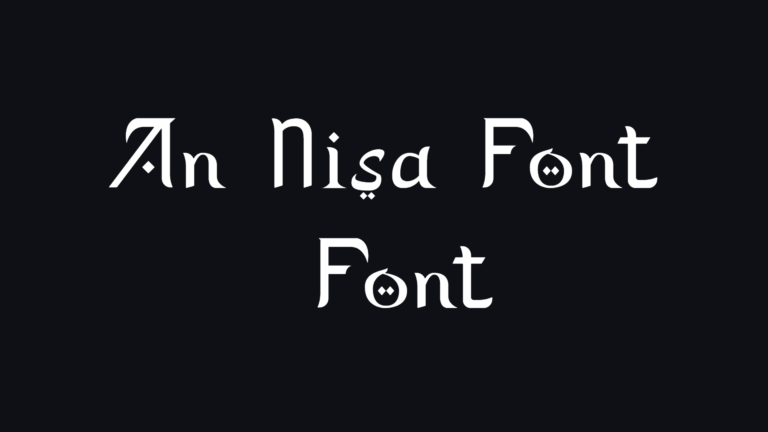 An Nisa Font Font