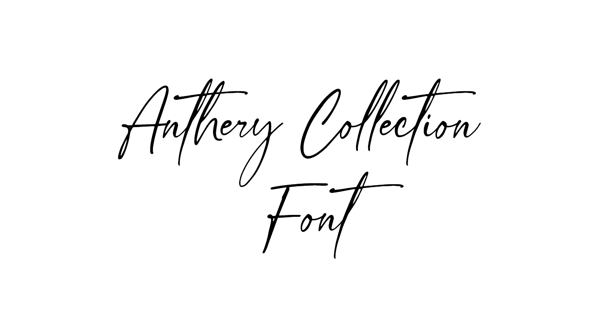 Anthery Collection Font preview