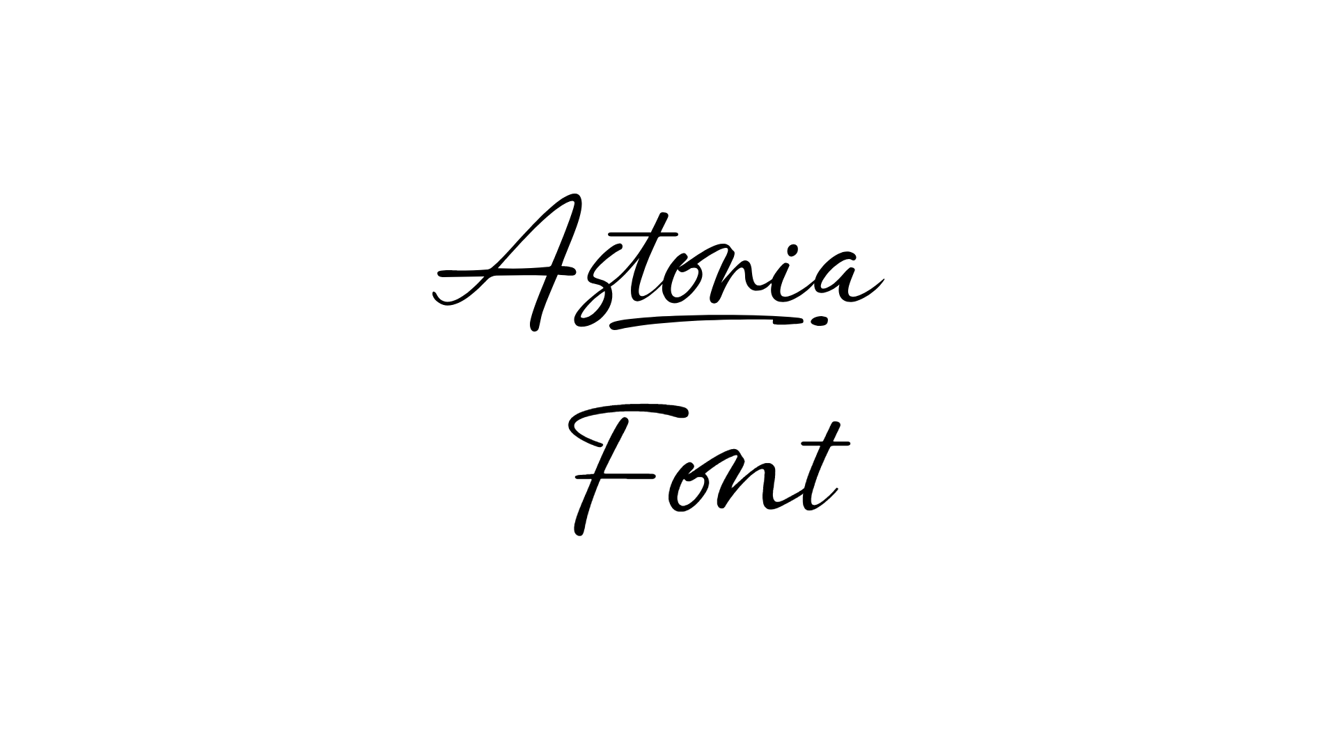 Astoria Font preview