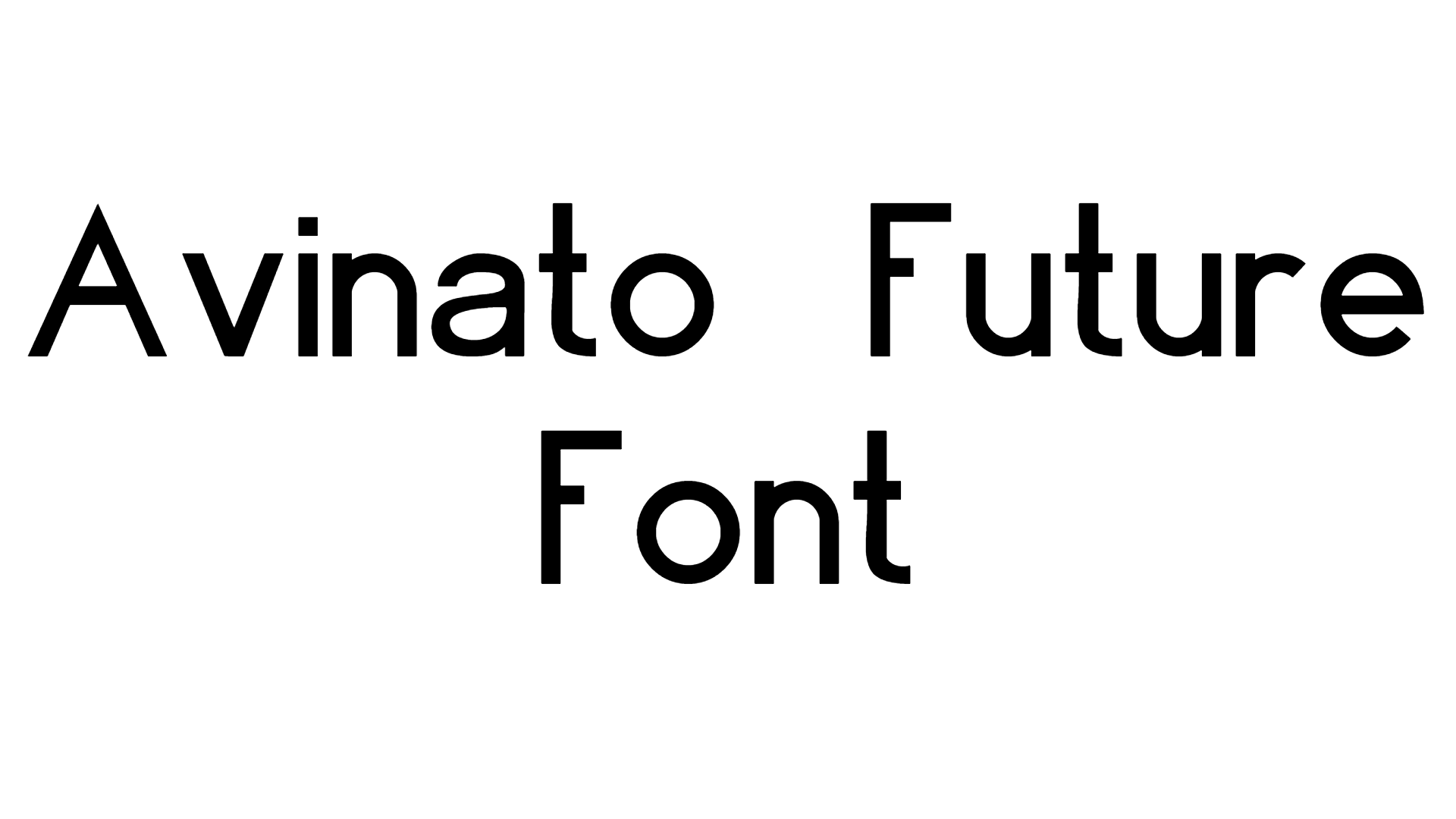 Avinato Future Font