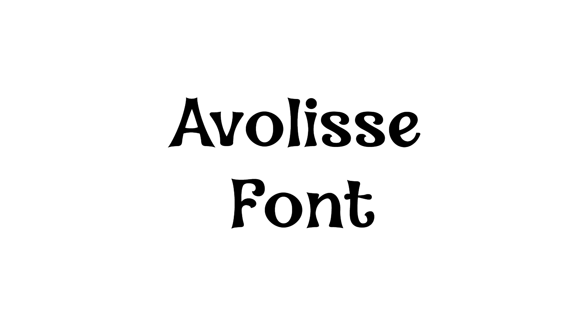 Avolisse Font