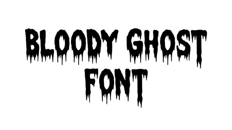Bloody Ghost Font