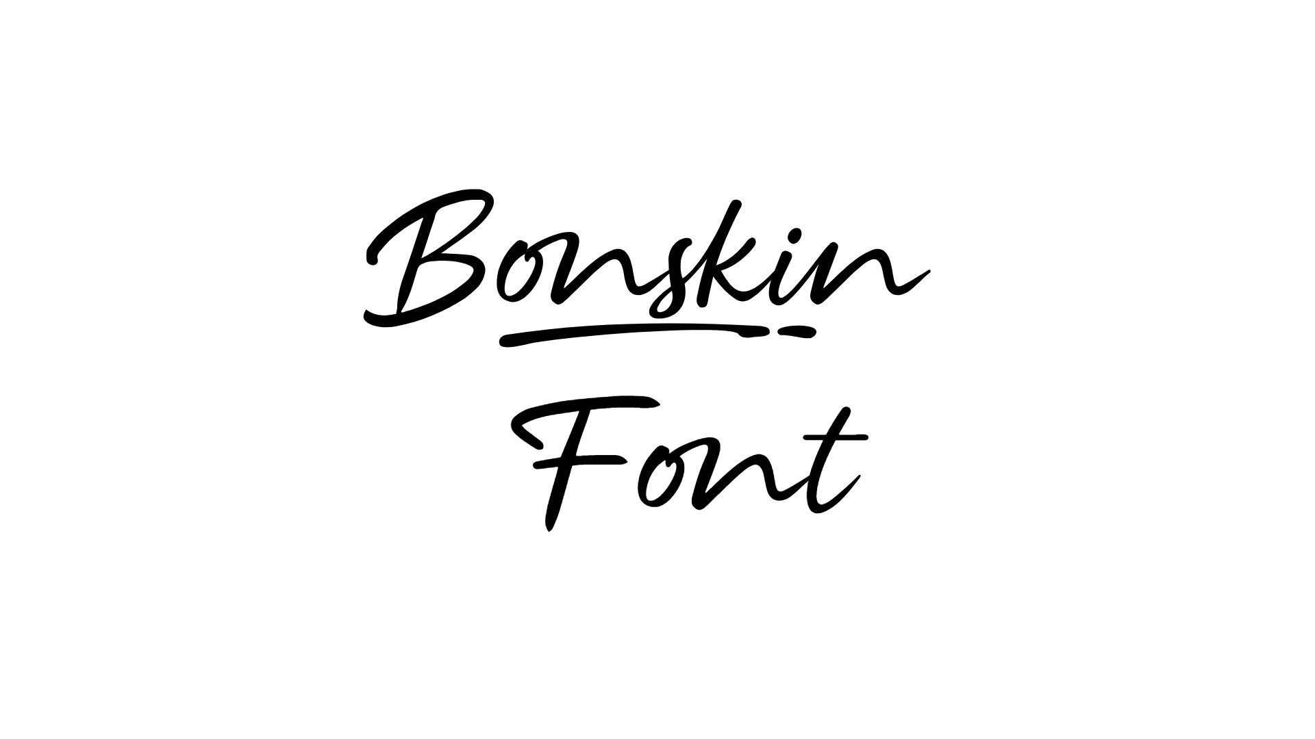 Bonskin Font preview