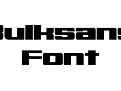 Bulksans Font preview
