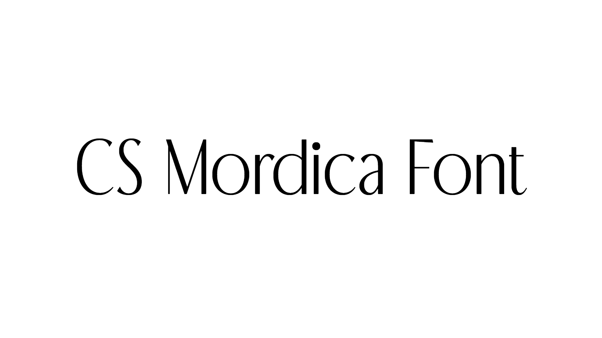 CS Mordica Font