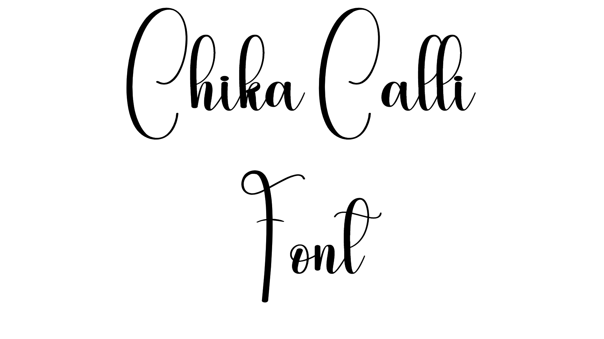 Chika Calli font
