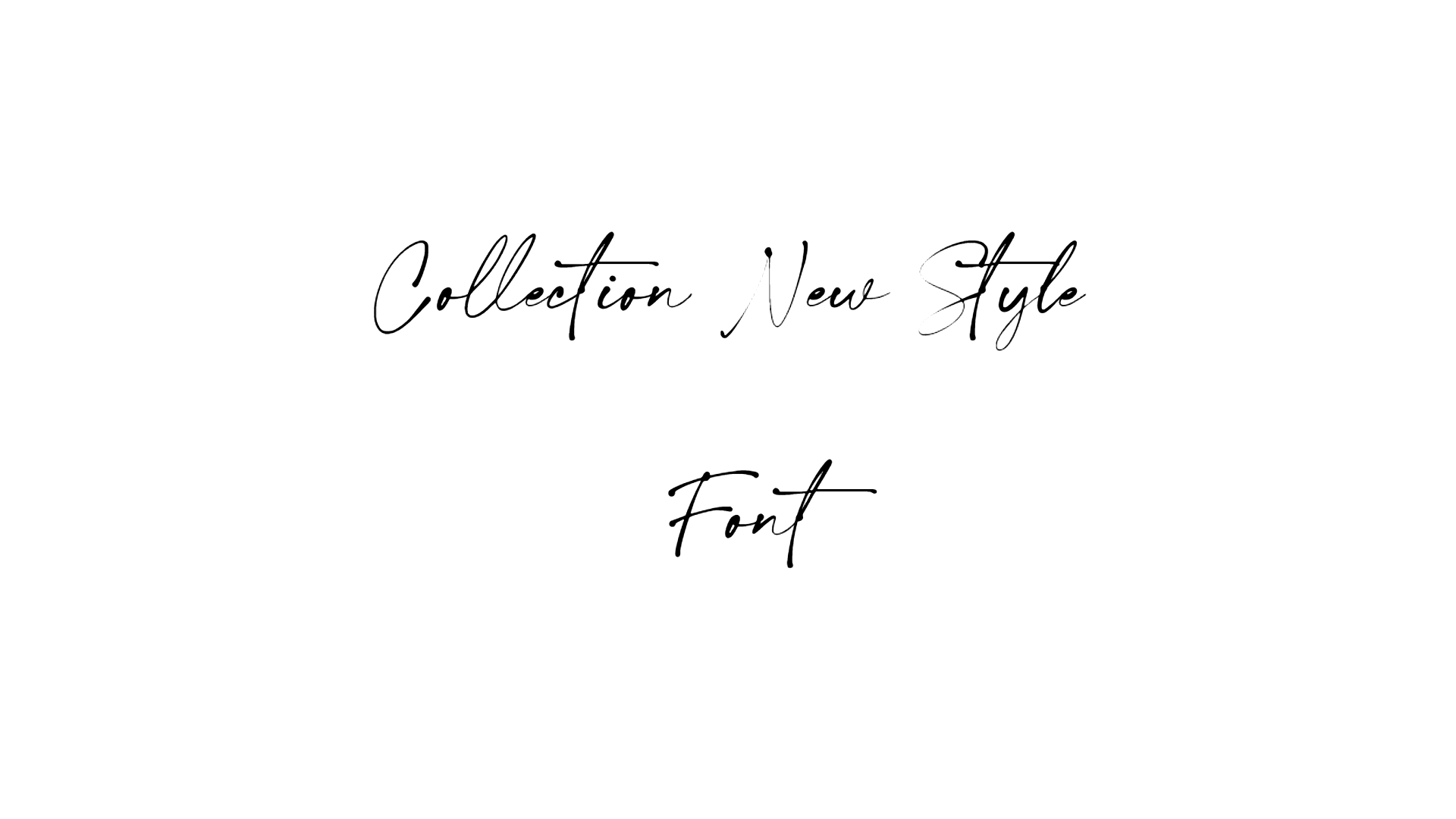 Collection New Style Font preview