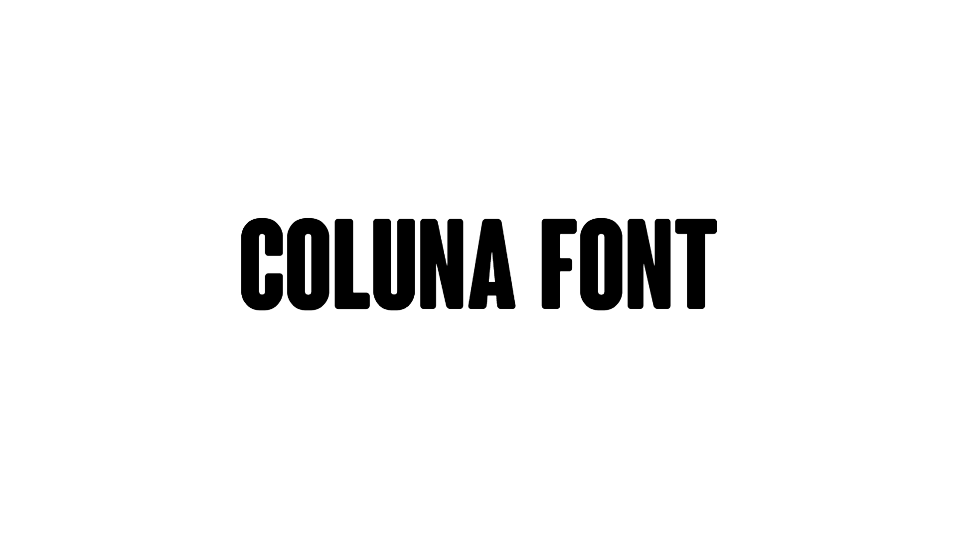 Coluna Font font preview