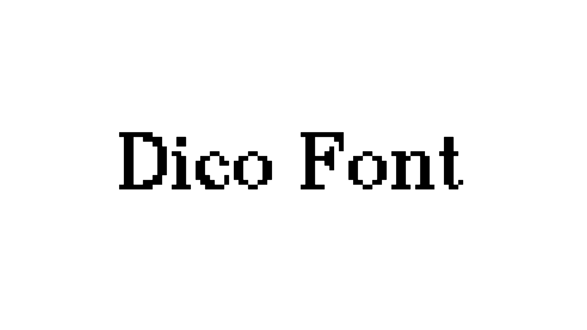 Dico Font preview