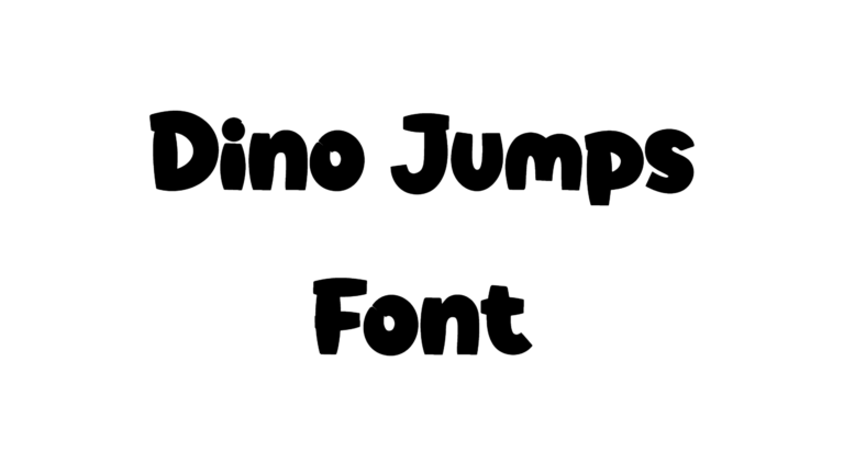 Dino Jumps Font