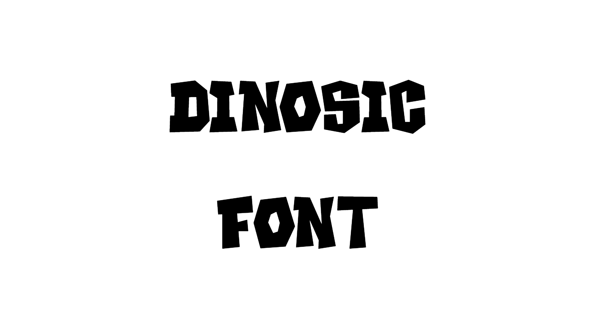Dinosic Font