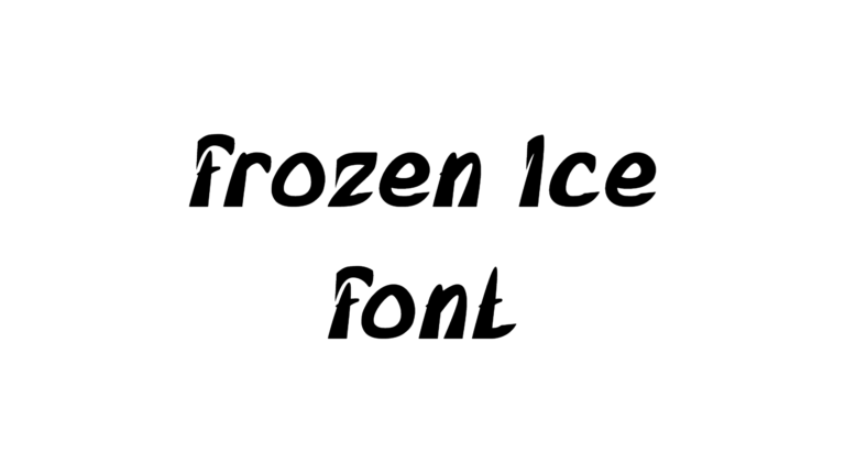 Frozen Ice font download