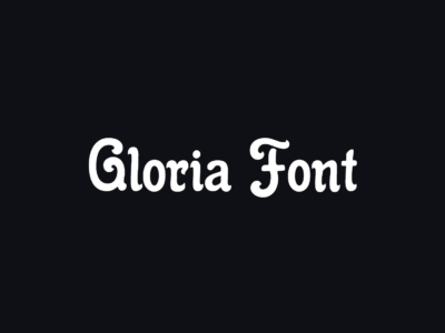 Gloria Font preview