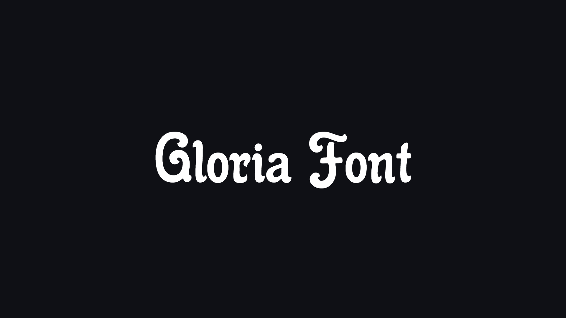 Gloria Font preview