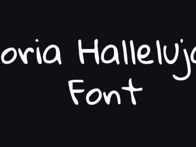 Gloria Hallelujah Font preview