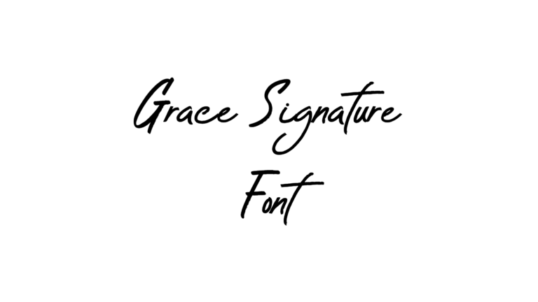 Grace Signature font