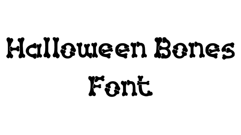 Halloween Bones Font