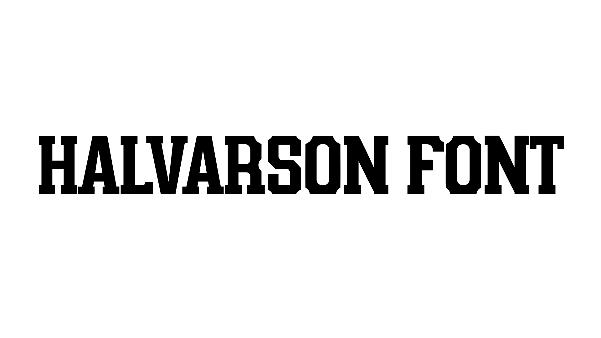 Halvarson Font preview
