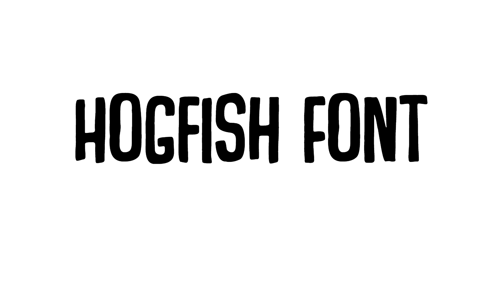 Hogfish Font