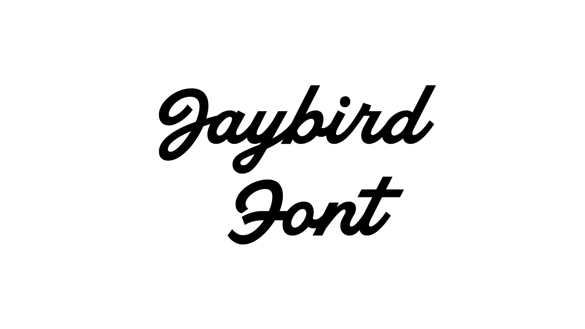 Jaybird Font preview