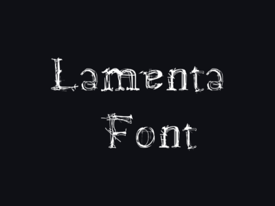 Lamenta Font preview