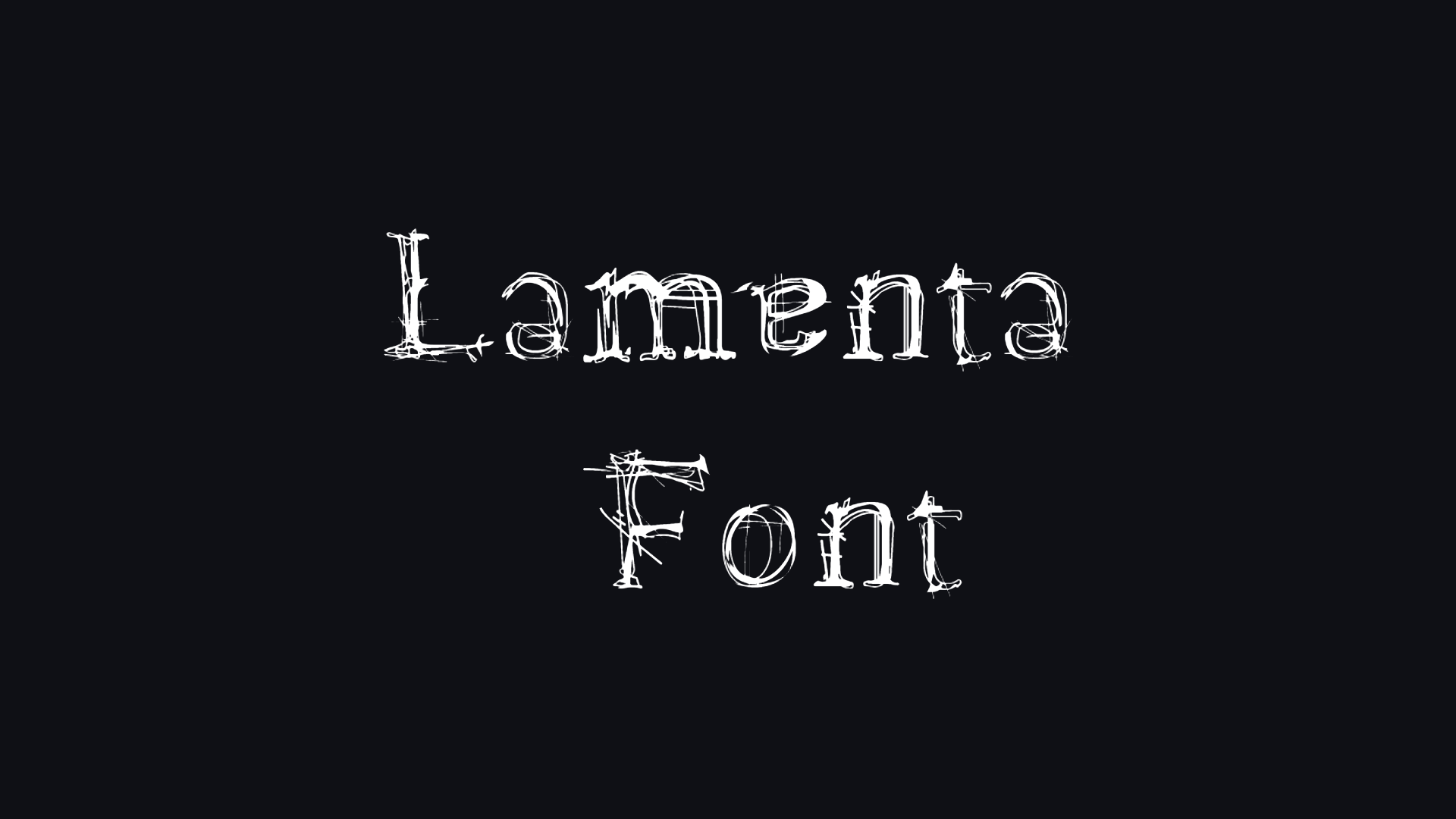 Lamenta Font preview
