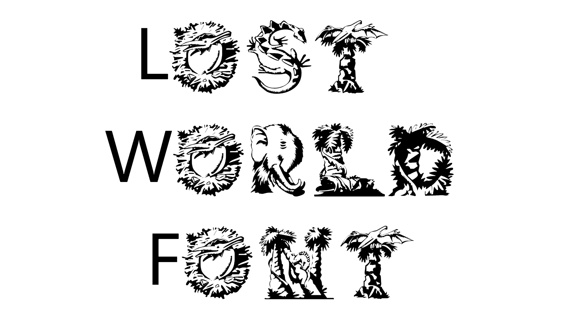 Lost World Font preview