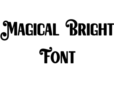 Magical Bright Retro Font preview