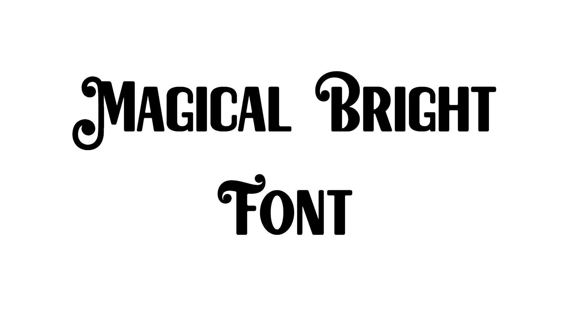 Magical Bright Retro Font preview