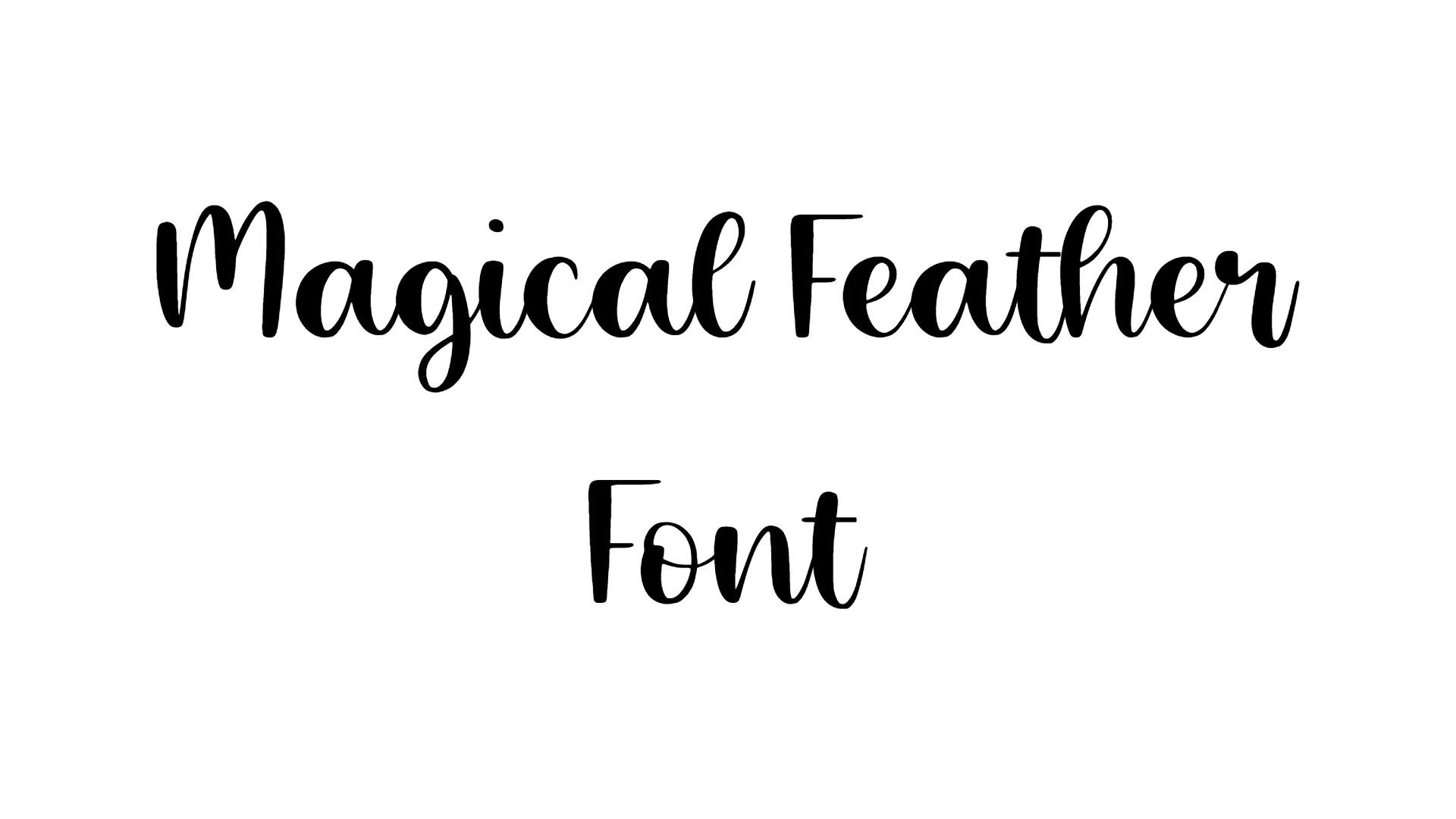 Magical Feather Font preview