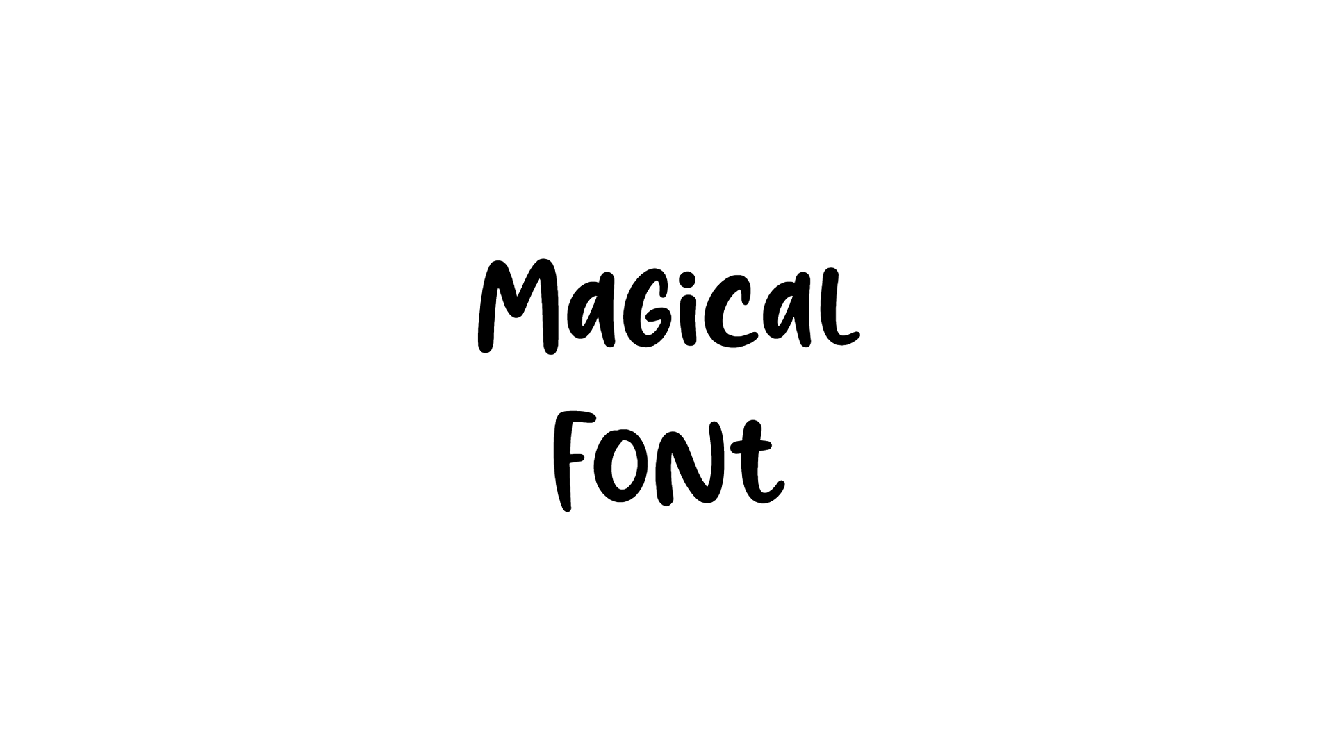 Magical Font preview