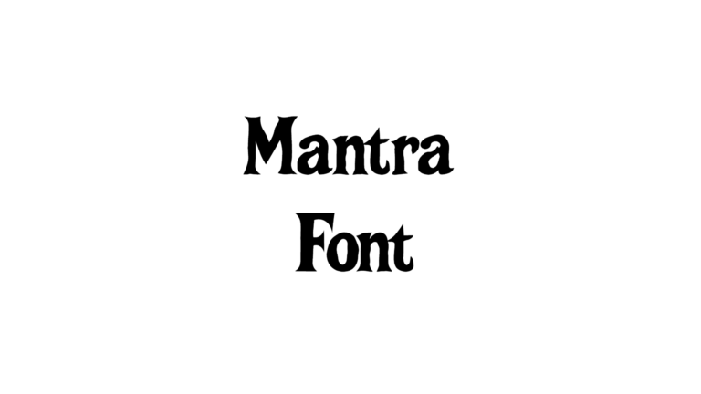 Mantra Font