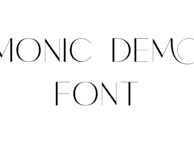 Monic font preview