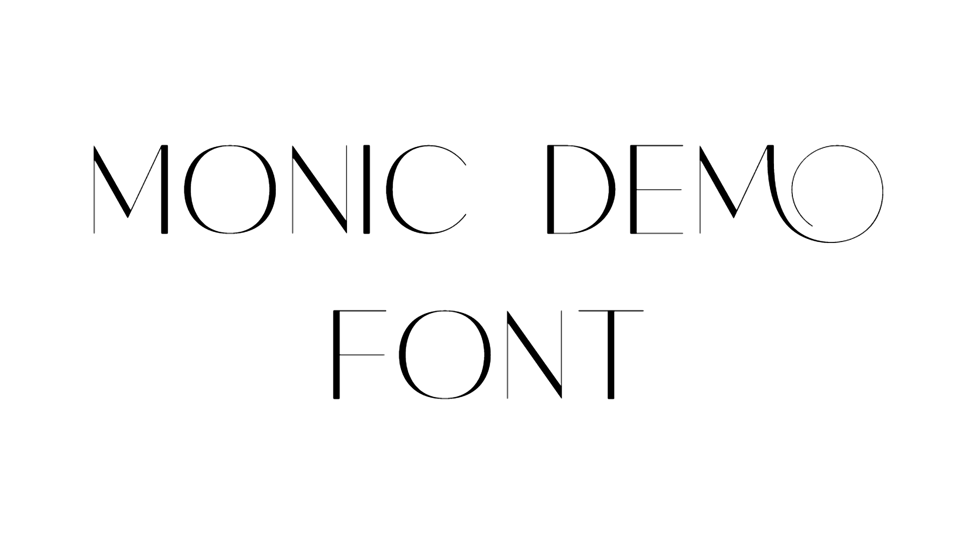 Monic font