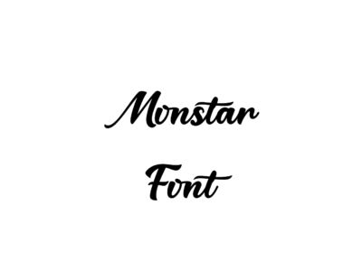 Monstar font preview