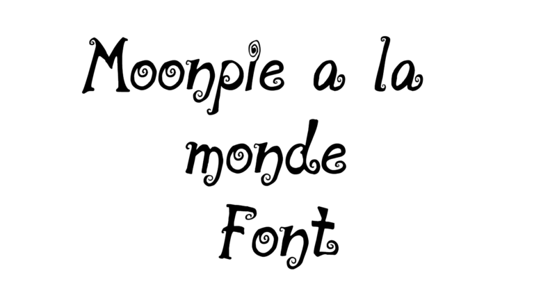 Moonpie a la monde Font