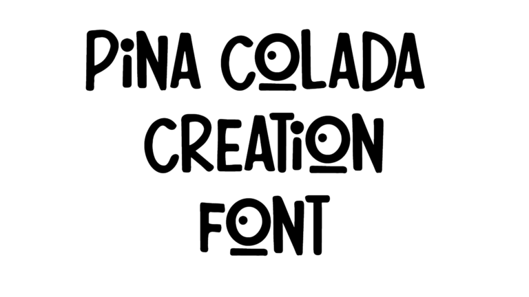 Pina Colada Creation font