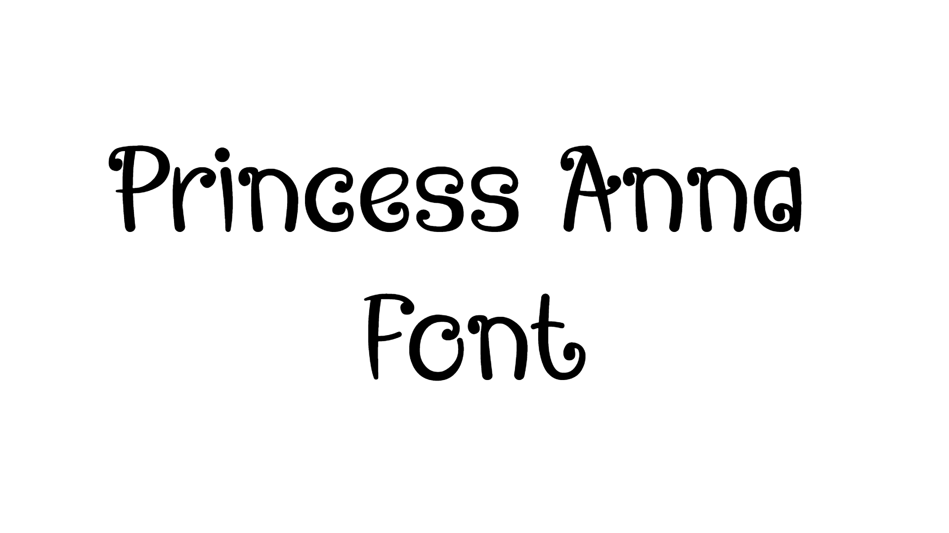 Princess Anna Font