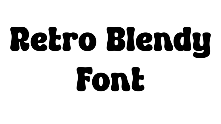 Retro Blendy Font