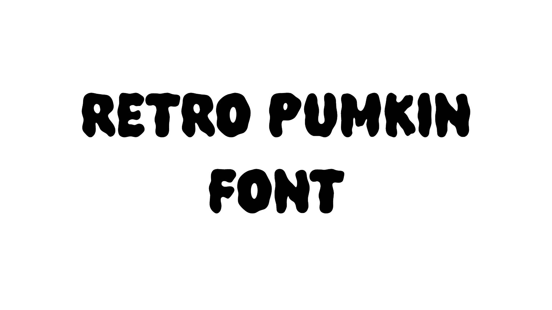 Retro Pumkin Font
